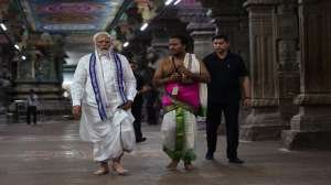 PM मोदी ने मदुरै के मीनाक्षी अम्मन मंदिर में की पूजा-अर्चना; देखें तस्वीरें