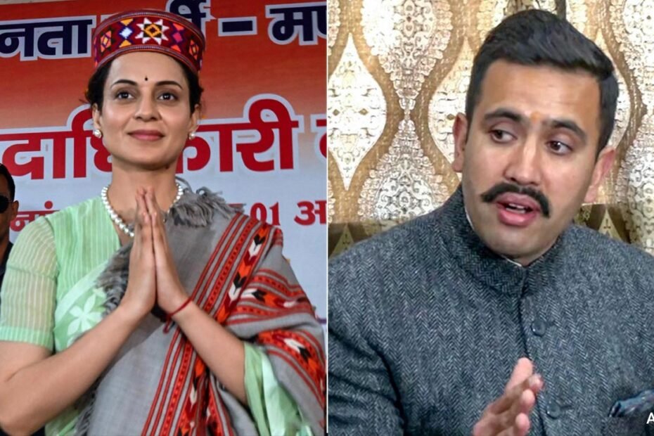 Congress Fields Virbhadra Singh’s Son Against Kangana Ranaut In Himachal