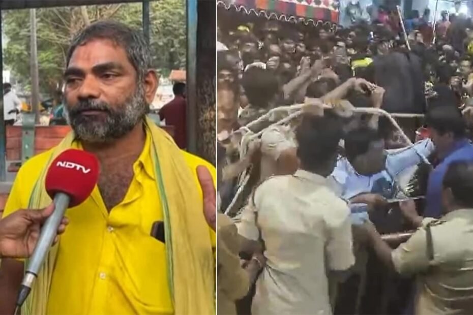 He Lost Wife In Tirupati Stampede. Found Out About Death From Viral Video He Lost Wife In Tirupati Stampede. Found Out About Death From Viral Video